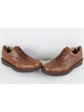 Vtg Mephisto Mens 10 Chunky Platform Leather Abel Goodyear Welted Shoes Brown